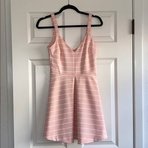 Pink & white cocktail dress